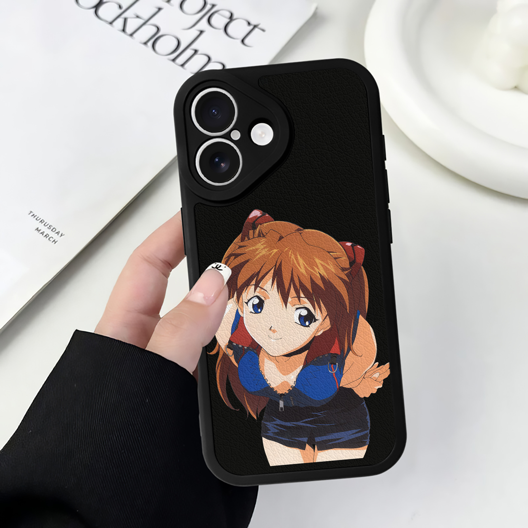 （画像用） EVA 新世紀エヴァンゲリオン 【iPhone 16シリーズ対応】シリコンスマホケース（レザー調） 材質：シリコン